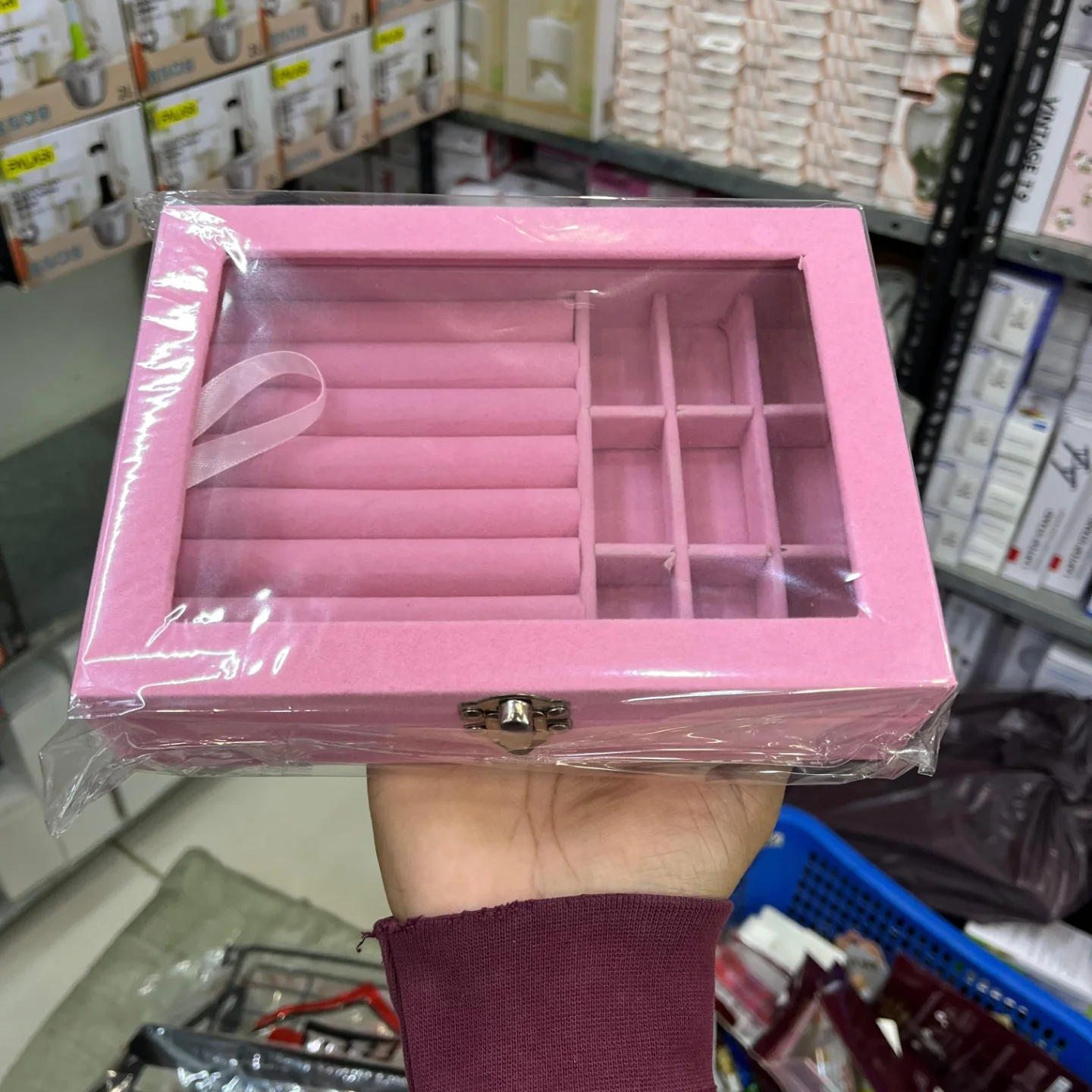 Elegant velvet jewelry organizer 💎 (Black)